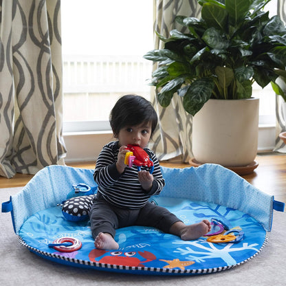 Baby Einstein Neptune Under The Sea Lights & Sounds - Alfombra de actividades para gimnasio y juegos, para niños recién nacidos