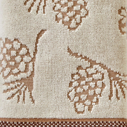 SKL Home Pinecone Jacquard Toalla de Mano (Paquete de 2)