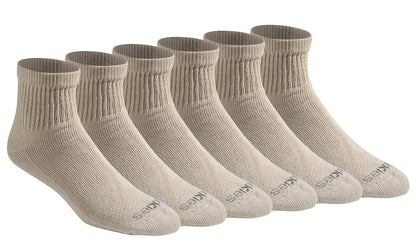 Dickies Calcetines Dri-Tech Control de Humedad para Hombre - M - Caqui Sólido (6 Pares)