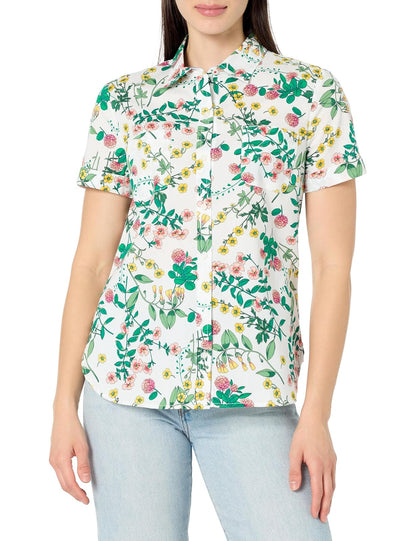 Nautica - Camisa de Campamento de Manga Corta con Botones