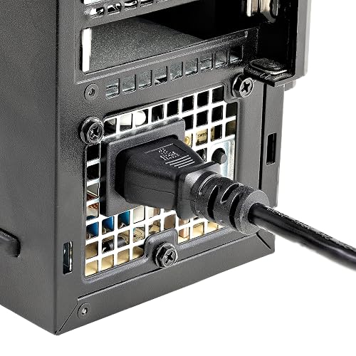 StarTech PXT10112 Cable de Alimentación Corriente para PC Computadora C13 a Enchufe NEMA5-15P con Toma a Tierra, 14 AWG, 3.6m