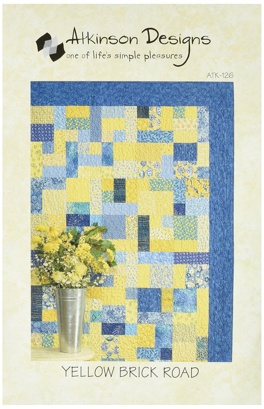 Atkinson Design Yellow Brick Road Ptrn AtkinsonDesignsYellowBrickRoad Amarillo alfonbrilla para Mouse