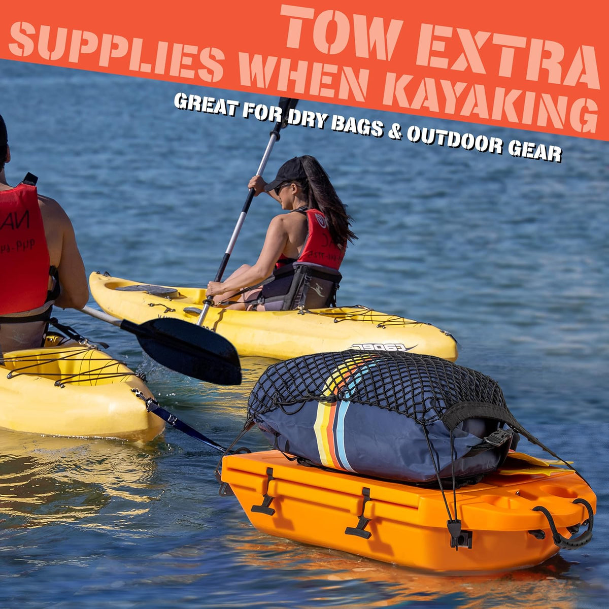Cuddy Floating Cooler and Dry Storage Vessel for Land & Water – 40QT– Great for River, Beach, Kayak, Pool, & Lake - Multiple Color Options