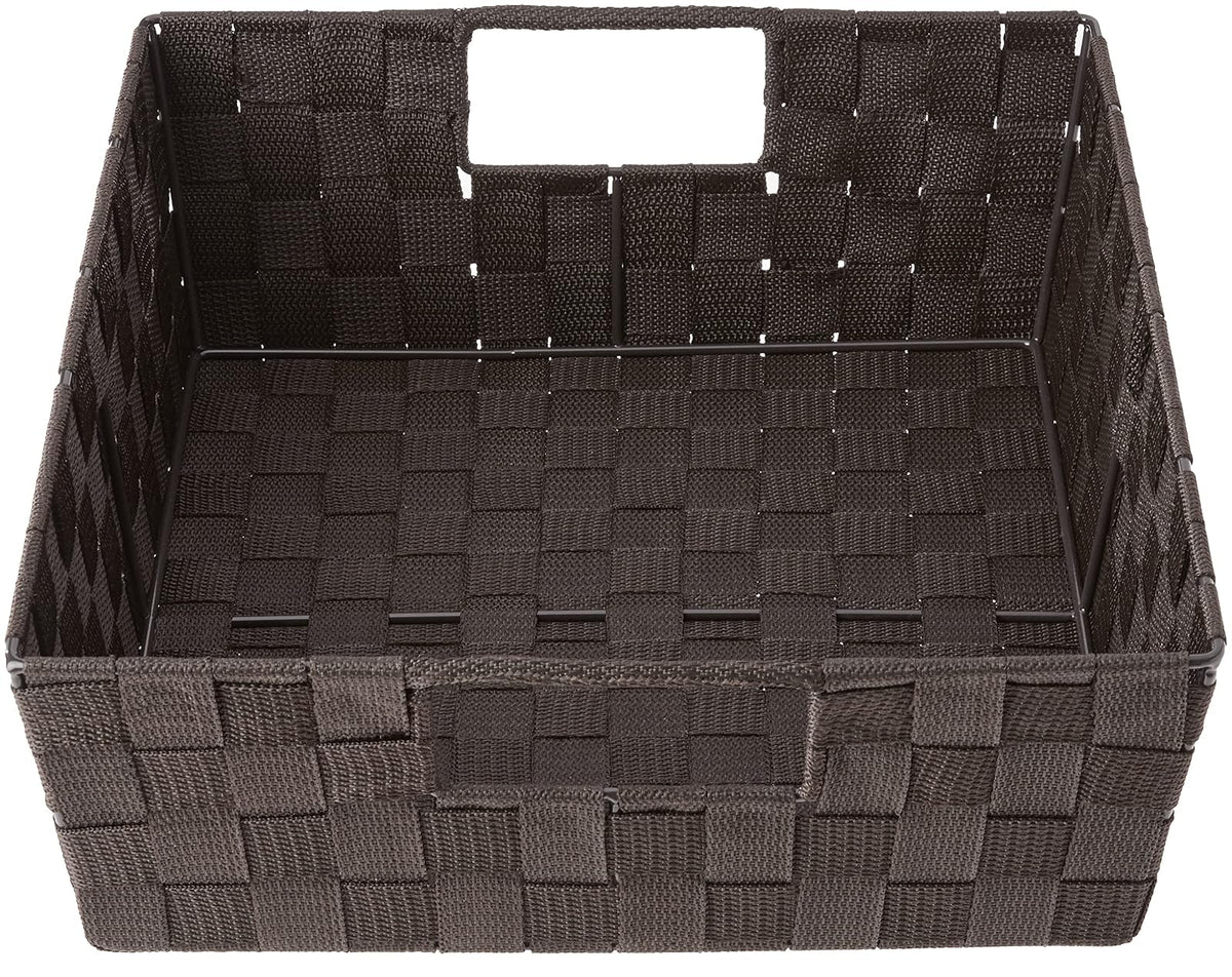 Whitmor Correa Tejida Estante, Casual, Espresso, 13W x 15D x 5H in., 1