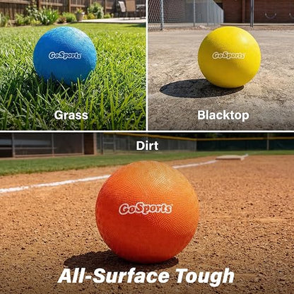 GoSports Dodgeball Inflable - Bolas sin picaduras - Incluye Bomba de Bola y Bolsa de Malla
