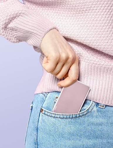 RORRY Power Bank, Bateria Portatil para MagSafe 5000mAh Pila Portatil Carga Rápida 18W Cargador Portátil USB C Magnético Powerbank Batería Portátil para iPhone 16/15/14/13/12 Serie, Rosa