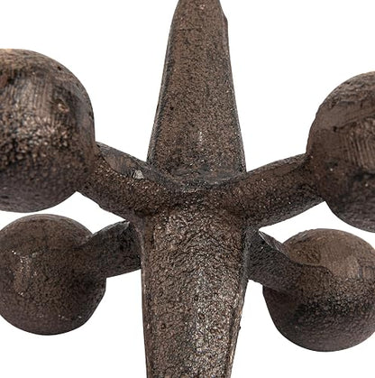 Creative Co-op CG4322 Retro Decorative Cast Iron Jack, Rust