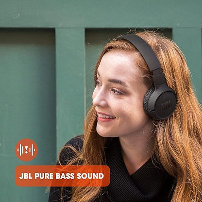 JBL Tune 510BT - Auriculares in-Ear inalámbricos con Sonido Purebass, Color Negro