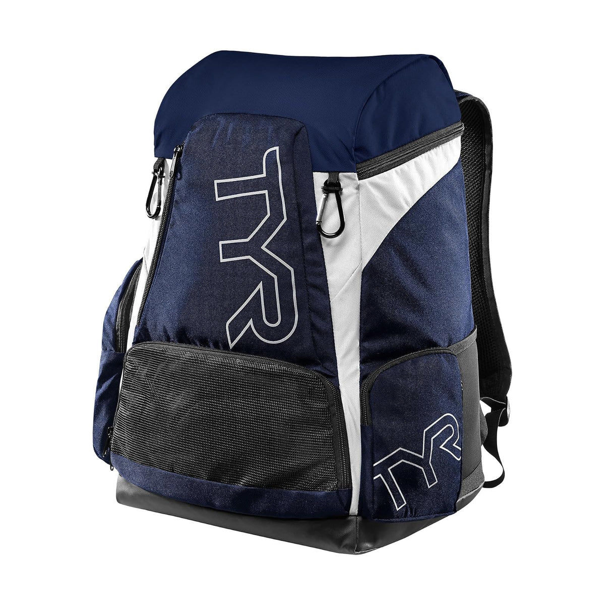 TYR Alliance Mochila Deportiva para Natación - 45 Liter - Blanco - azul marino