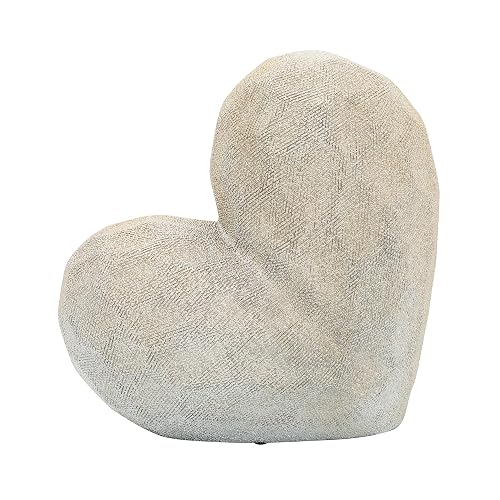 Sagebrook Home 13216-07 - Figura Decorativa (28 cm), diseño de corazón, Color Dorado