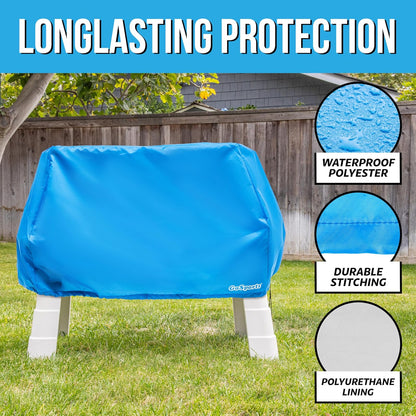 GoSports - Funda Universal para Mesa de Agua para niños, antirayos UV, Impermeable, se Adapta hasta 41 x 25 x 34 Pulgadas, Solo Funda, Color Azul
