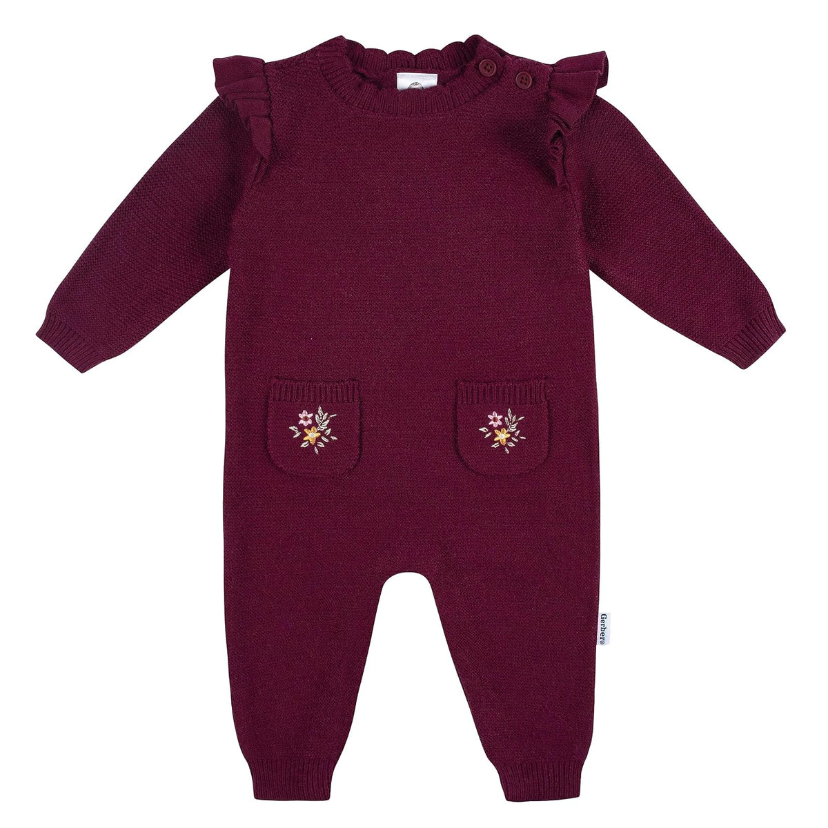 Gerber Sweater Knit Romper Jumpsuit Conjunto de camisetas para bebés y niños pequeños bebés niñas
