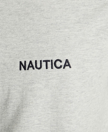 Nautica - playera de manga corta para hombre, Gris Caliente, M