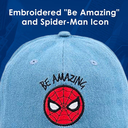 Marvel Spider-Man - Gorro de algodón Ajustable para papá, Gorra de béisbol con ala Curvada