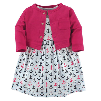 Luvable Friends - Vestido y cárdigan para niñas