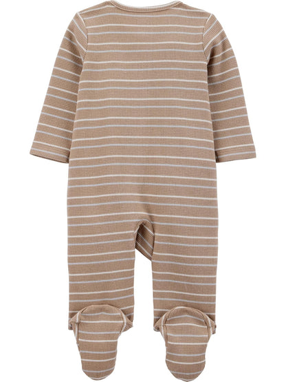 Simple Joys by Carter's 2-Way Zip Thermal Footed Sleep and Play, Pack of 2 Dormir y Jugar Unisex bebé