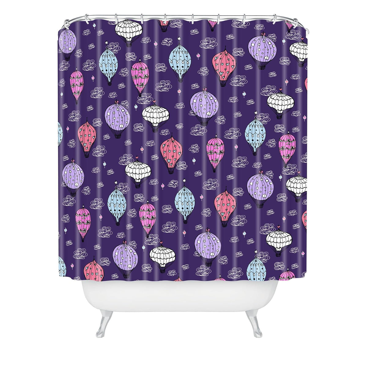 Deny Designs Rebekah Ginda Design - Cortina de Ducha Flotante (175 x 182 cm)