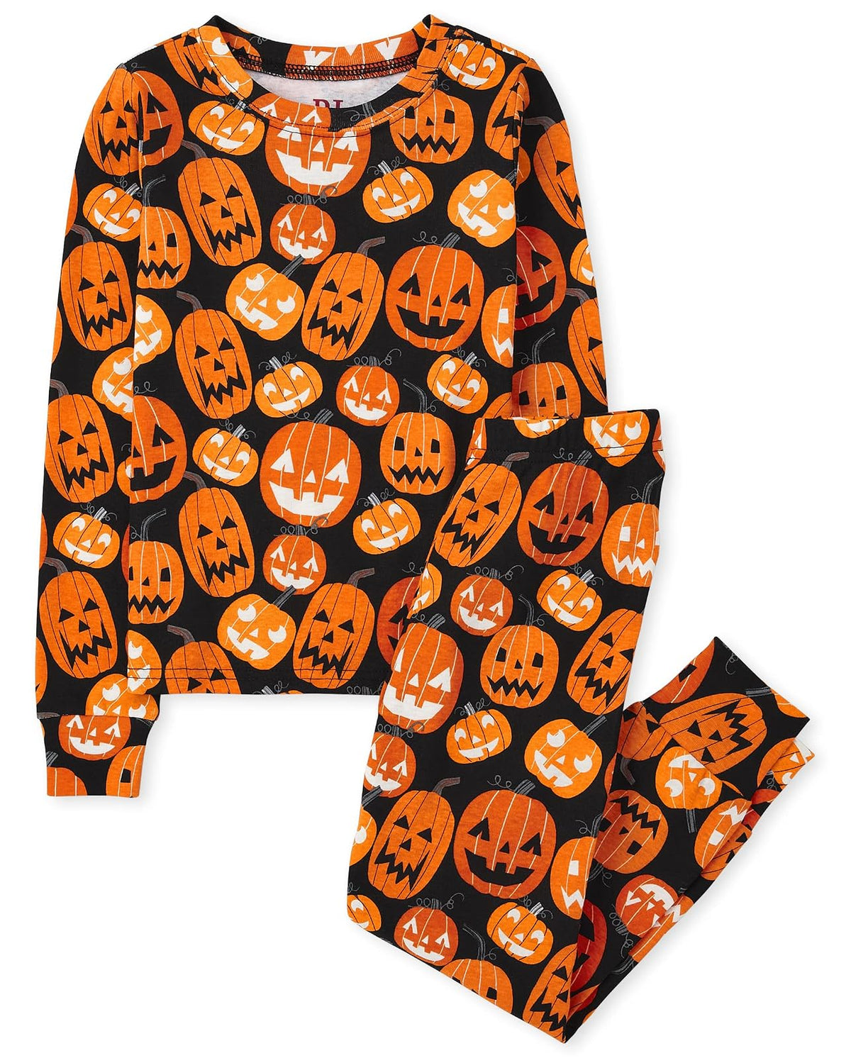 The Children's Place pijama navideña de algodón para bebé, unisex - Calabaza Hlwn - 14