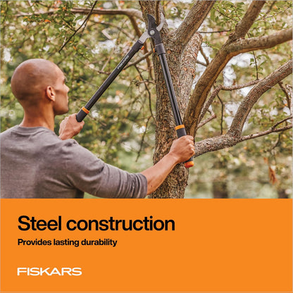 Fiskars 28 Inch Bypass Lopper Black/Orange (391461-1003)