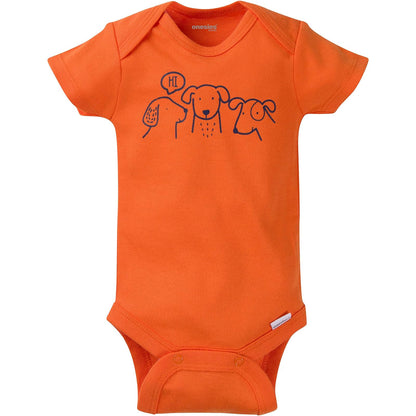 Onesies Brand Paquete de 8 mamelucos de manga corta para mezclar y combinar Conjunto de playera para bebés y niños pequeñosbebés niños