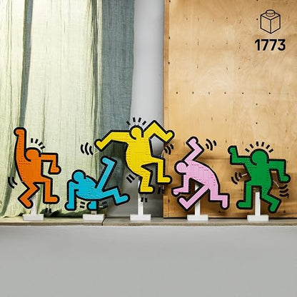 LEGO Art Keith Haring: Figuras Danzantes Decoración, Set de Construcción para Adultos, Arte Mural, Regalo para Él, para Ella y para Apasionados de Las Actividades Creativas 31216