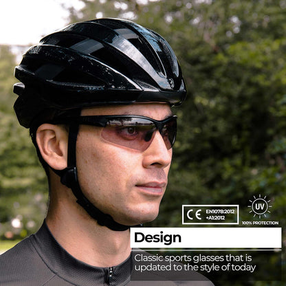 BBB BSG-59PH - anteojos Deportivas con Lentes Intercambiables para Ciclismo de montaña y Carretera