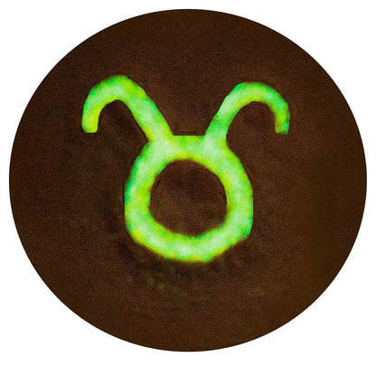 Ghoulish Productions Taurus, Pegatina De Látex Signo Zodiacal, Prostético De Látex Que Brilla En La Oscuridad, Línea Appliances, Aplicación Ideal Para Halloween