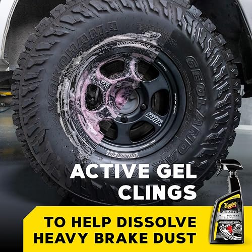 Meguiar's G180132 Ultimate - Limpiador de Ruedas, 680 g | El limpiador de ruedas elimina el polvo de frenos, la suciedad y la suciedad, el spray seguro para detalles de automóviles