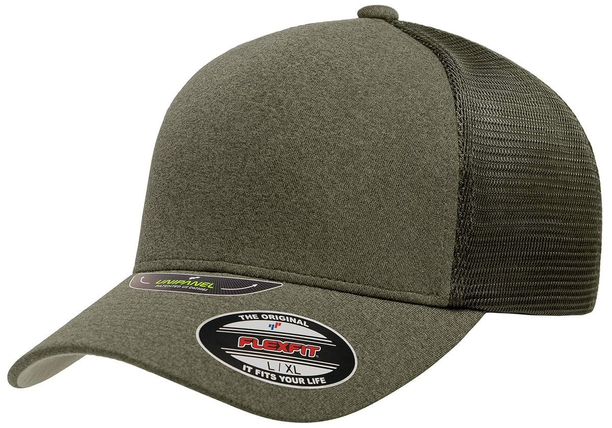Flexfit Flexfit Melange Unipanel Trucker Cap Gorra de béisbol Unisex Adulto - G-XL - Verde -Oliva