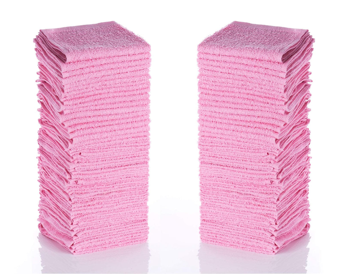 SIMPLI-MAGIC - Juego de Toallas de algodón, Paquete de 24, 12 x 12 Pulgadas, Color Rosa