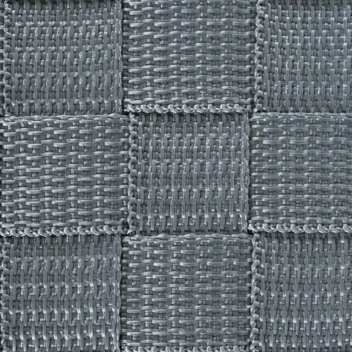 DII Duradero contenedor de almacenamiento de nailon tejido trapezoidal o canasta para organizar tu hogar, oficina o armarios, Gris, Bandeja, 1, 1