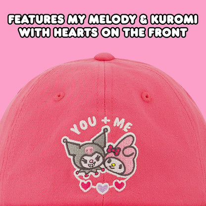Hello Kitty Hat, Women's Adjustable Baseball Cap with Curved Brim
