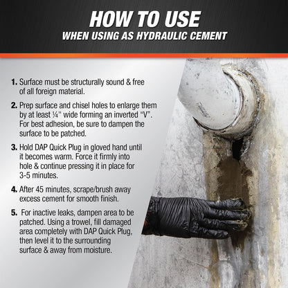DAP INC 2.5-Lb. Quick Plug Hydraulic Cement
