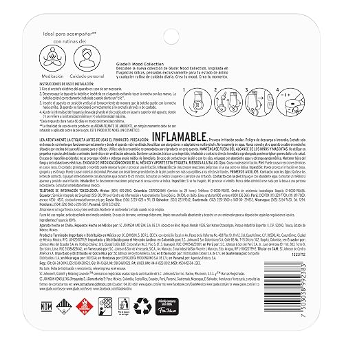 Glade Aromatizante para Hogar Eléctrico Relaxing Lavender, 3 Repuestos 21ml