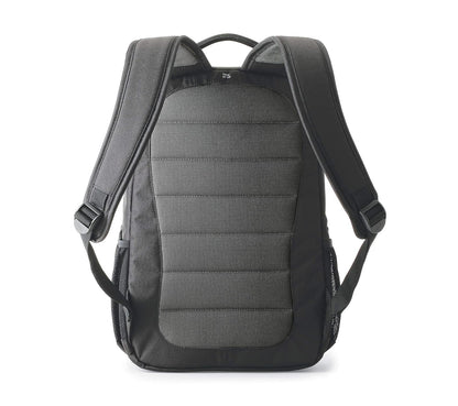 Lowepro Tahoe BP 150 Mochila para Cámara DSLR o sin Espejo, con Separadores Acolchados Removibles, Compartimento UltraFlex y Bolsillo para Tableta de 10 Pulgadas, Ideal para Viajes, Color Negro