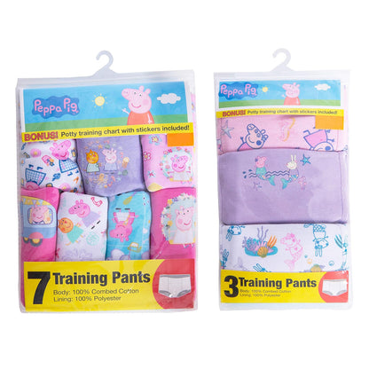 Peppa Pig Pantalón de Entrenamiento para Orinal Ropa Interior de Entrenamiento de baño para bebés y niños pequeños para Niñas