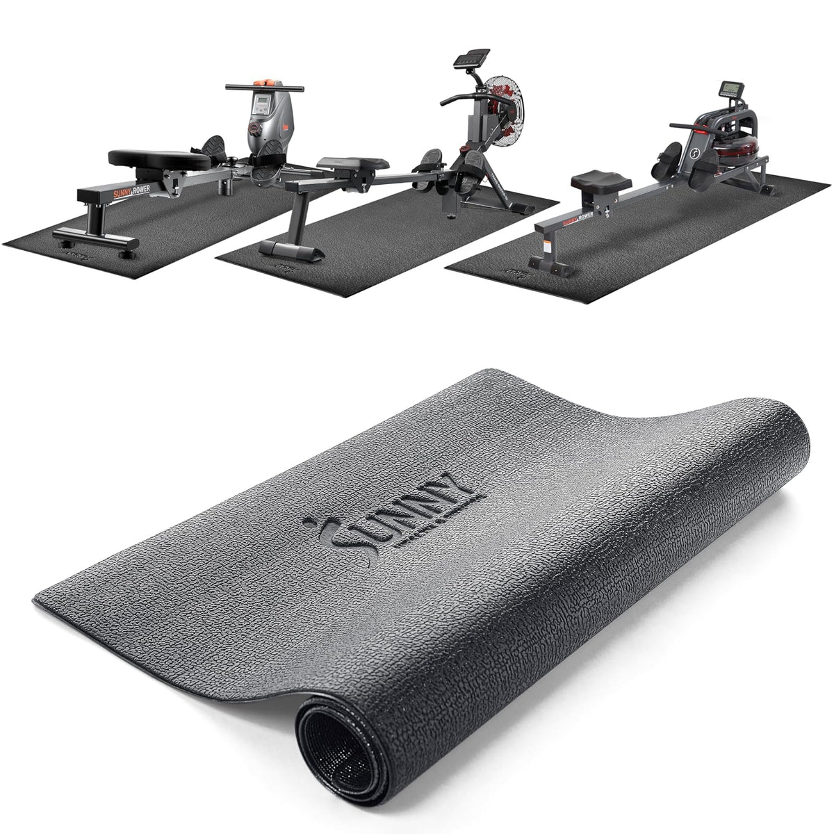 Sunny Health & Fitness Tapete para Equipo de Ejercicio - L - 230L x 100W x 0.4H CM