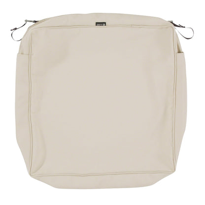 Classic Accessories Montlake - Funda de cojín para asiento de patio, Beige antiguo, 25" x 25" x 5" thick