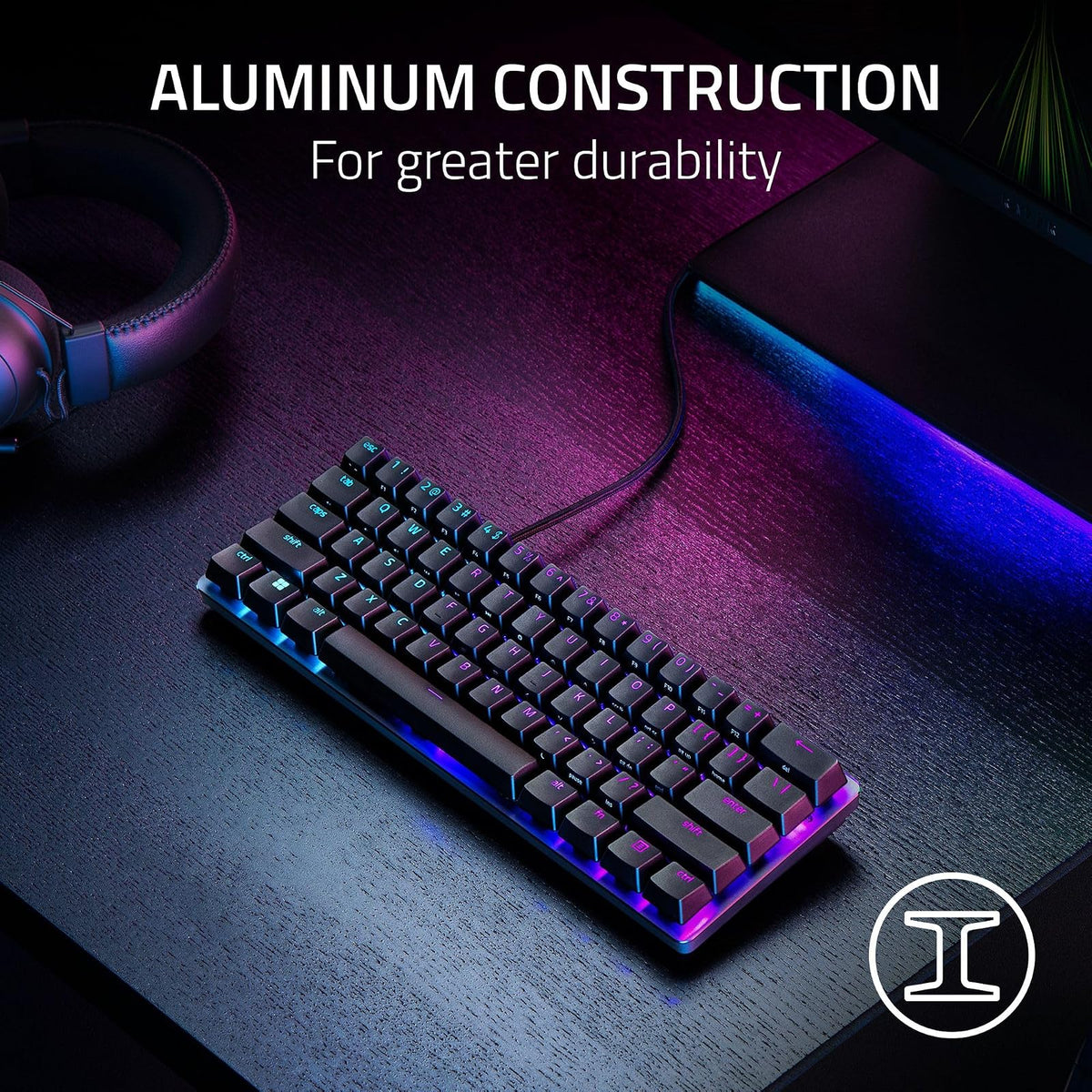 Razer Huntsman Mini Analog - Teclado Gaming analógico 60% de tamaño con switches ópticos