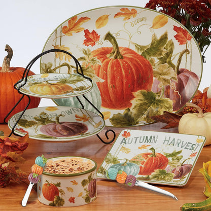 Certified International Autumn Harvest - Juego de 4 tazas de 16 onzas