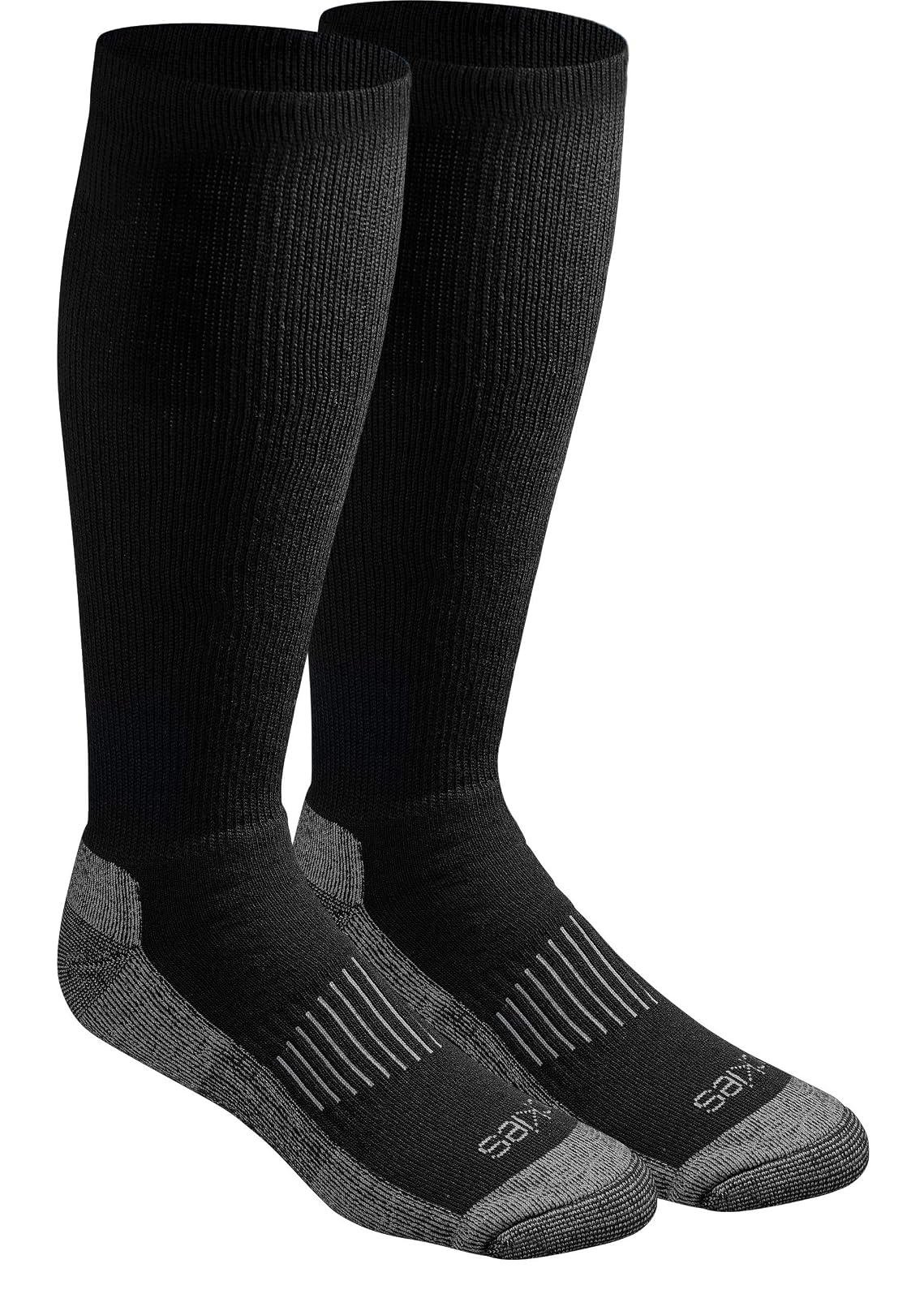 Dickies Calcetines de Compresión para Hombre, Sobre la Pantorrilla - M - negro (2 pares)