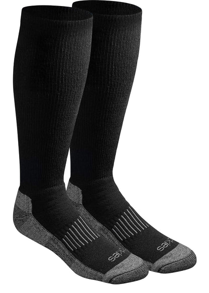 Dickies Calcetines de Compresión para Hombre, Sobre la Pantorrilla - M - negro (2 pares)