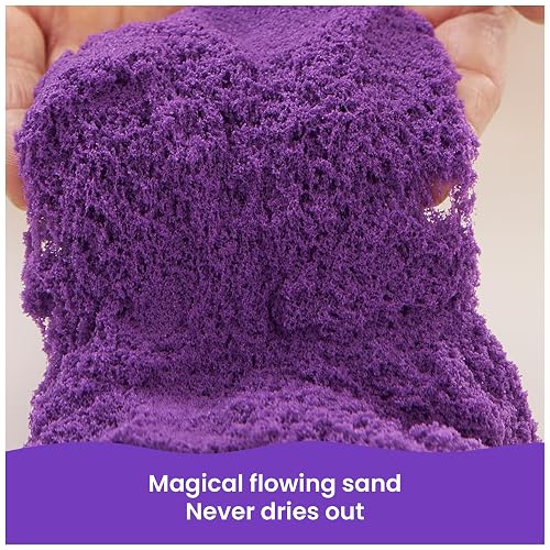 Kinetic Sand, el juguete sensorial de arena moldeable para niños, morada, 907 g, bolsa con cierre hermético, a partir de 3 años