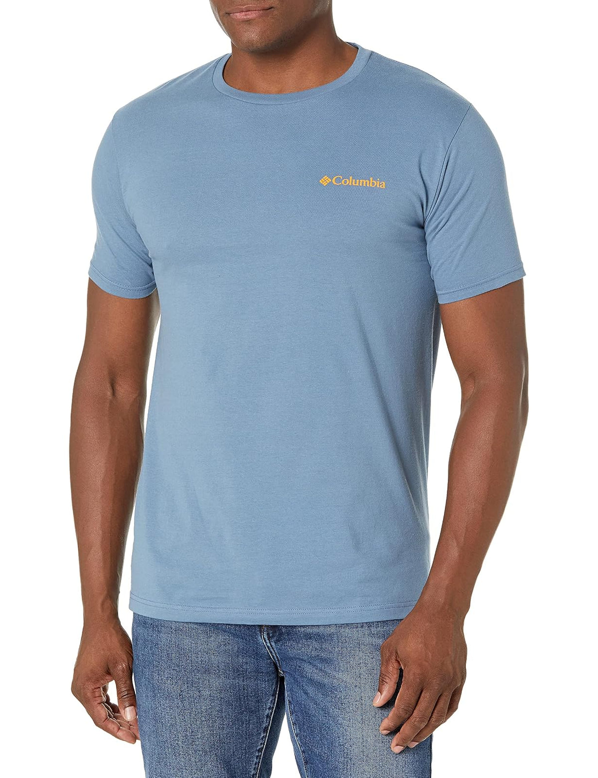 Columbia Playera Estampada Cuello Redondo para Hombre - Acero - Benic - M