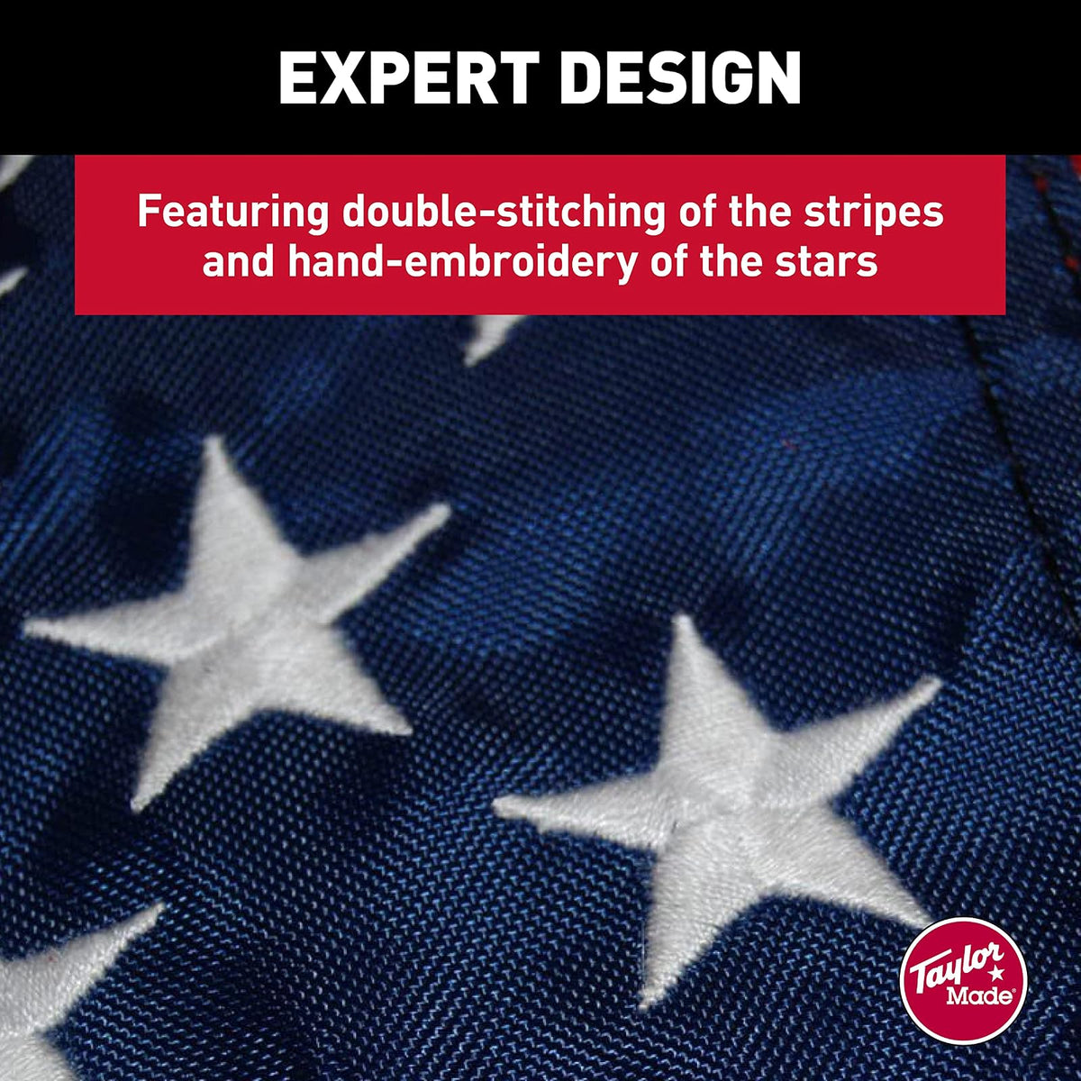 Taylor Made Products, Bandera de Barco Cosida, Estados Unidos, 50 Estrellas