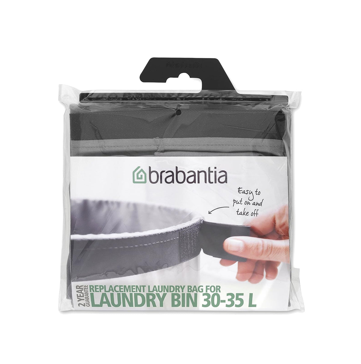 Brabantia 102325 Bolsa Repuesto Bote Ropa, Gris, 35 L