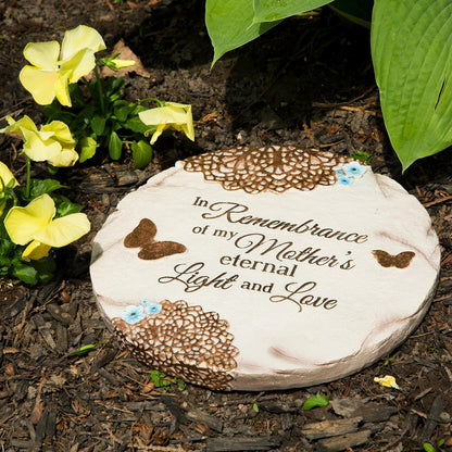 Pavilion Gift Company 19069 "Remembering Mother Piedra de jardín conmemorativo, 10 Pulgadas, Azul