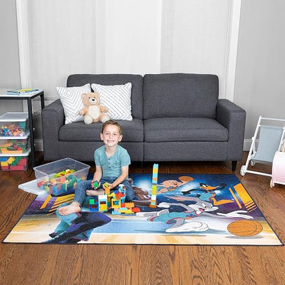 Franco - Alfombra Antideslizante para habitación Infantil, 69 x 52 Pulgadas, Space Jam 2 A New Legacy