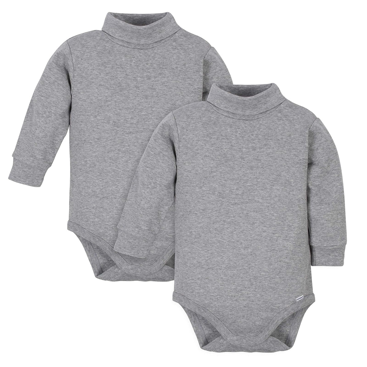 Gerber Conjunto de 2 Monos de Manga Larga con Cuello Alto para Bebé - 3 Años - Gris