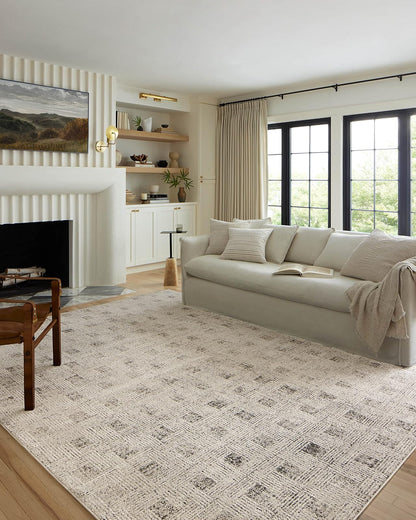 Loloi Tapete Decorativo Kamala, Diseño Marroquí - Rectangular - Grey - Graphite - 7'9" x 5'3" (Rectangular)